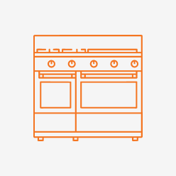 Hestan HSMR24LPH2 24 Inch Range Mount Salamander - Liquid Propane - H2