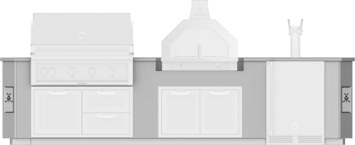 Hestan GESDC12 12 Ft. Outdoor Living Suite with Campania Pizza Oven