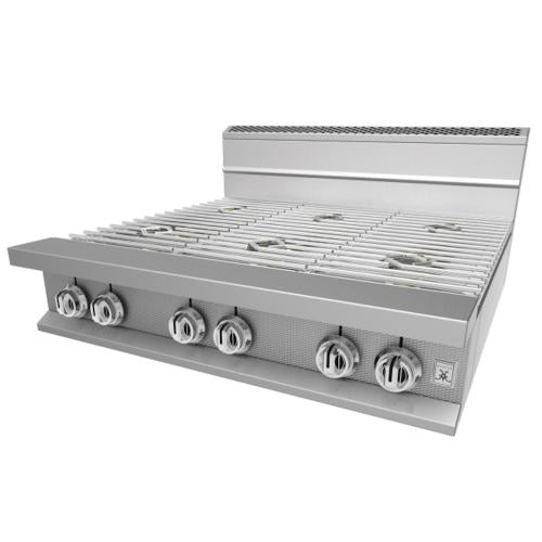 Hestan HSB366LP 36 Inch Sealed Burner, Single Flow - 6 Burner - Liquid Propane