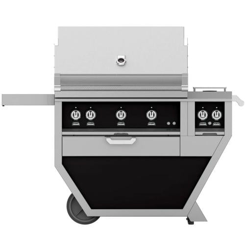 Hestan GSBR30CX2LPBK 30" Built-In Natural Gas Grill with Rotisserie & Sear Burner - Black