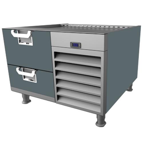 Hestan HFBS36GG 36 Inch Self-Contained Freezer Base - Dark Gray