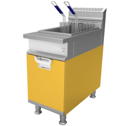 Hestan HFRR242NGYW 24 Inch RH Fryer Top -2 Natural Gas-H2 - Yellow