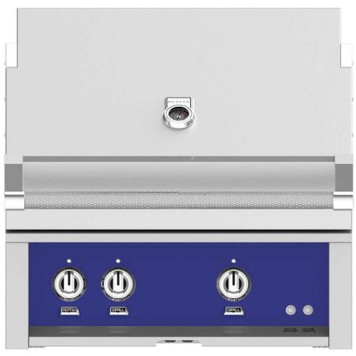 Hestan GABR30NGBU 30 Inch Built-In Grill with Temperature Gauge and Hot Surface Ignition - Blue