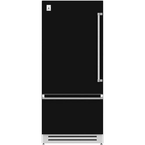 Hestan KRBL36BK 36 Inch Left Hinged Built-In Bottom Freezer Refrigerator with 18.5 cu. ft. Capacity - Black
