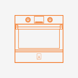 Hestan HUCOD2LPH2 Double Deck Upright Convection Oven with Double Viewing Window Doors -LP-H2