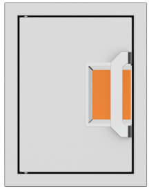 Hestan AEPTD16OR 16 Inch Paper Towel Dispenser with Commercial Grade Handle - Orange