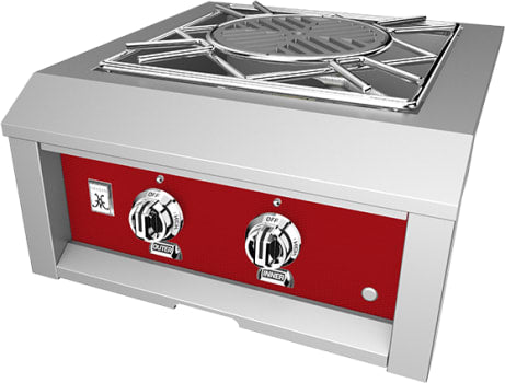Hestan AGPB24LPRD 24 Inch Power Burner with Removable Drip Tray - Red
