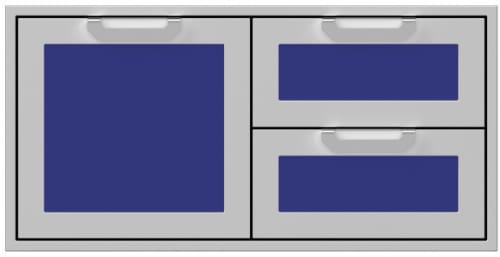 Hestan AGSDR42GG 42 Inch Double Drawer and Storage Door Combination - Dark Gray