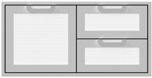 Hestan AGSDR42WH 42 Inch Double Drawer and Storage Door Combination - White