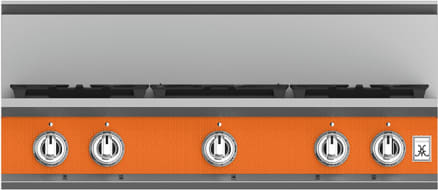 Hestan KRTS365LPOR 36 Inch Gas Smart Rangetop with 5 Sealed Burners - Orange