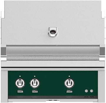 Hestan GMBR30LPGR 30 Inch Built-In Grill with with 525 sq. in. Grilling Area, 1 Trellis Tubular Burner - Green