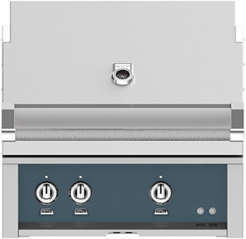 Hestan GMBR30NGGG 30 Inch Built-In Grill with with 525 sq. in. Grilling Area, 1 Trellis Tubular Burner - Dark Gray