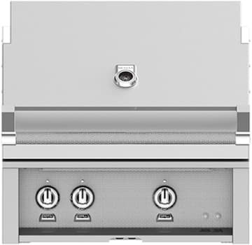 Hestan GMBR30NG 30 Inch Built-In Grill with with 525 sq. in. Grilling Area, 1 Trellis Tubular Burner