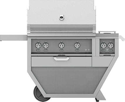 Hestan GABR36CX2LP 55 Inch Freestanding Grill with Double Side Burners