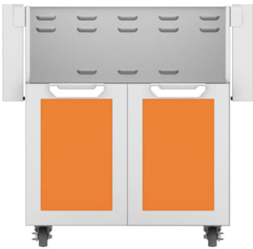 Hestan GCD30OR 30 Inch Double Door Grill Cart - Orange
