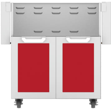 Hestan GCD30RD 30 Inch Double Door Grill Cart - Red