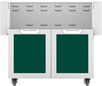Hestan GCD36GR 36 Inch Double Door Grill Cart - Green