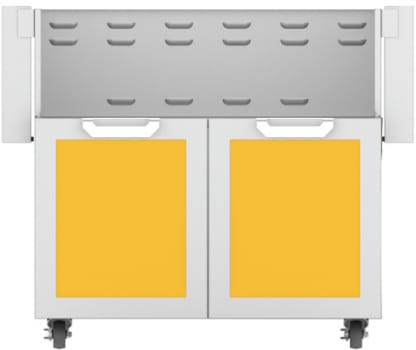 Hestan GCD36YW 36 Inch Double Door Grill Cart - Yellow