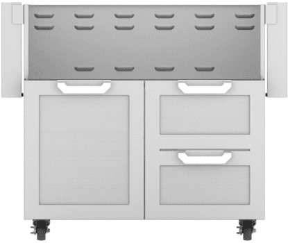Hestan GCR36 36 Inch Double Drawer and Door Grill Cart
