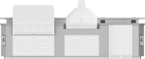 Hestan GESBC12 12 Ft. Outdoor Living Suite with Weatherproof Outlets