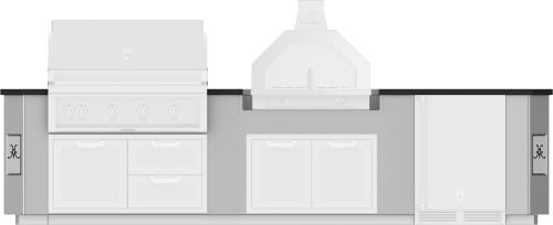 Hestan GESC12 12 Ft. Outdoor Living Suite with Campania Pizza Oven