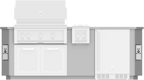 Hestan GESS08 8 Ft. Outdoor Living Suite with Side Burner