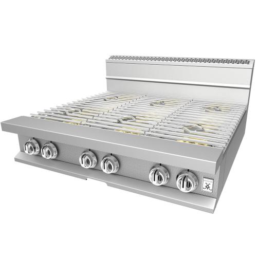 Hestan HSP364NGH2 36 Inch Sealed Burner Assembly, Single Flow, Pilot - 4 Burner - Natural Gas H2