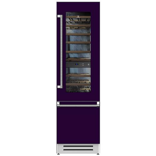 Hestan KRWL24PP 24 Inch Left Hinged Refrigerator with Wine Purple