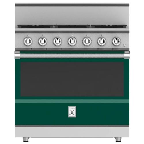 Hestan KRG365LPGR 36 Inch Freestanding Professional Gas Range with 4 Dual-Flow Burner System - LP - Green