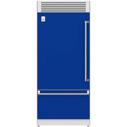 Hestan KRPL36BU 36 Inch Left Hinged Built-In Bottom Freezer Refrigerator with Top Compressor - Blue