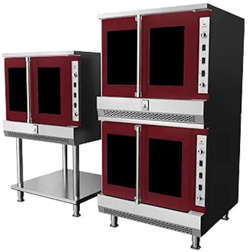 Hestan HUCORNGH2BG Upright Convection Oven with Right Viewing Window Door - NG-H2, Burgundy