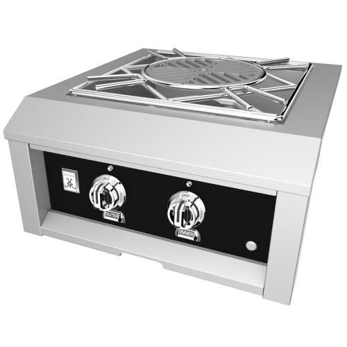 Hestan AGPB24NGBK 24 Inch Power Burner with Removable Drip Tray - Black