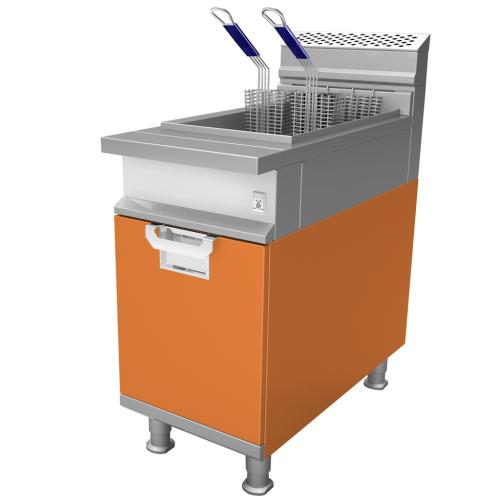 Hestan HFRR242NGH1OR 24 Inch RH Fryer Top -2 Natural Gas - Orange