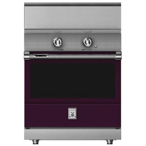 Hestan KRI30BKPP 30 Inch Freestanding Induction Range with 5 Cooking Elements, 5.8 cu. ft. Oven Capacity- Black - Purple