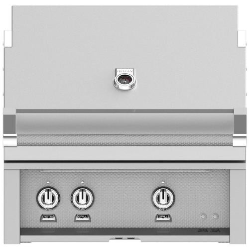 Hestan GMBR30LP 30 Inch Built-In Grill with (1) Trellis Burner, (1) Sear Burner and Rotisserie - Liquid Propane