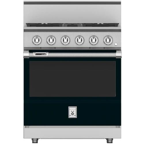 Hestan KRD304LPBK 30 Inch Duel Fuel 4 Burner Range -LP-Black