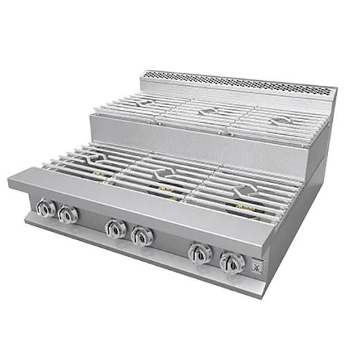 Hestan HSU366NG 36 Inch Sealed Burner Step-Up - 6 Burner - Natural Gas