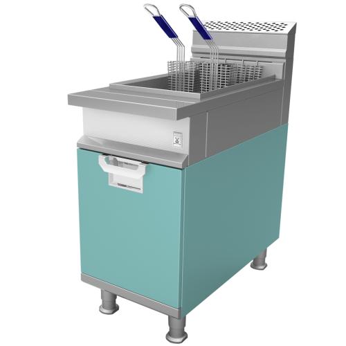 Hestan HFRR242NGH2TQ 24 Inch RH Fryer Top -2 Natural Gas-H2 - Turquoise