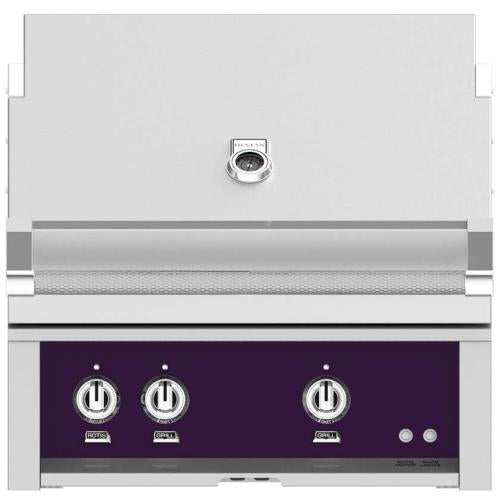 Hestan GABR30NGPP 30 Inch Built-In Grill with Temperature Gauge and Hot Surface Ignition - Purple