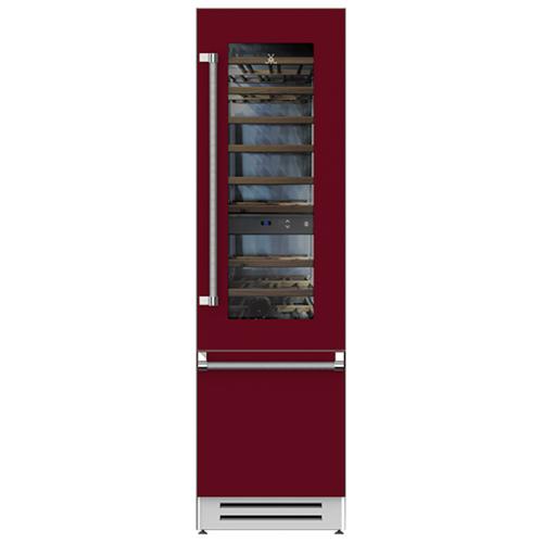 Hestan KRWL24BG 24 Inch Left Hinged Refrigerator with Wine - Burgundy