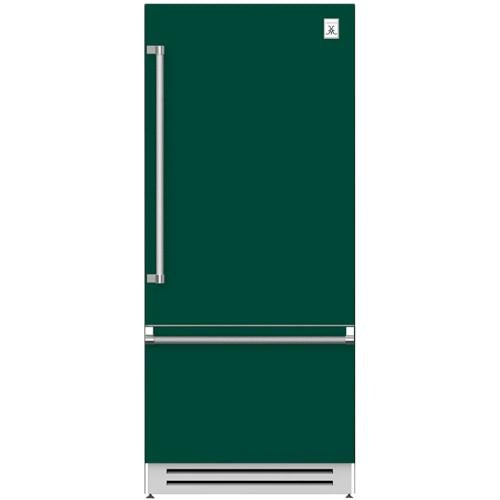 Hestan KRBR36GR 36 Inch Right Hinged Built-In Bottom Freezer Refrigerator with 18.5 cu. ft. Capacity - Green