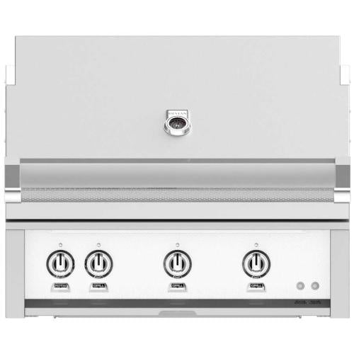 Hestan GABR36LPWH 36 Inch Built-In Grill with Temperature Gauge and Hot Surface Ignition - White