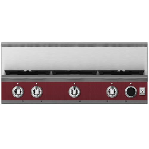 Hestan KRTS365NGBG 36 Inch Gas Smart Rangetop with 5 Sealed Burners - Burgundy
