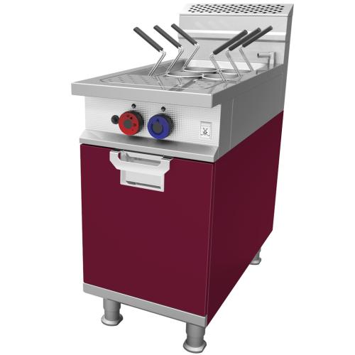 Hestan HPCHL18LP2BG 18 Inch Pasta Cooker Top - Liquid Propane - Left Hand - Hi Temp Safe - Burgundy