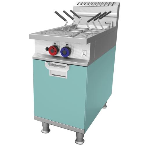 Hestan HPCHL18NGTQ 18 Inch Pasta Cooker Top - Natural Gas - Left Hand - Hi Temp Safe - Turquoise