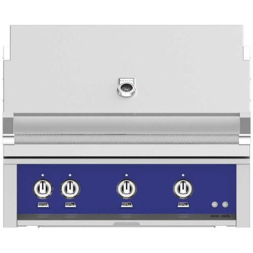 Hestan GSBR36LPBU 36 Inch Built-In Grill with Trellis Burner, Halogen Stadium Lights, InfraRed Top Burner, DiamondCut Grates, Rotisserie - Burgunday