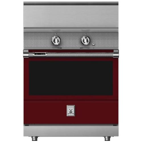 Hestan KRI30BKBG 30 Inch Freestanding Induction Range with 5 Cooking Elements, 5.8 cu. ft. Oven Capacity- Burgundy