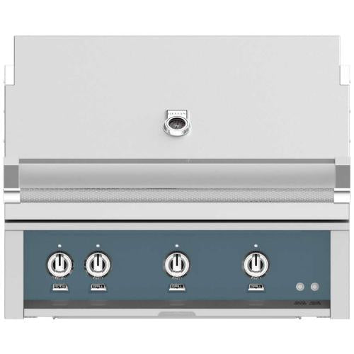 Hestan GABR36NGGG 36 Inch Built-In Grill with Temperature Gauge and Hot Surface Ignition - Dark Gray