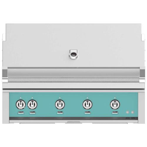Hestan GABR42LPTQ 42 Inch Built-In Grill with with Trellis Burner - Turqouise