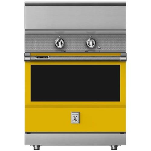 Hestan KRI30BKYW 30 Inch Freestanding Induction Range with 5 Cooking Elements, 5.8 cu. ft. Oven Capacity- Black - Yellow